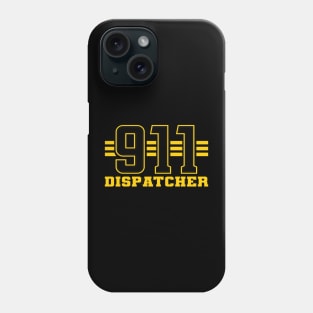 911 Dispatcher Shirt, Thin Gold Line Shirt, 911 Dispatch Gifts, First Responder Tshirt for EMS Operator, Dispatcher Flag Shirt for Sheriff Phone Case