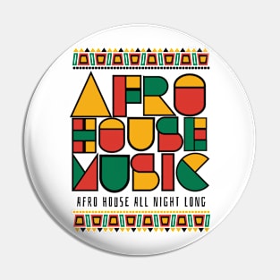 AFRO HOUSE  - Cultured Font (Black) Pin