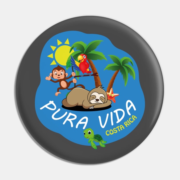 PURA VIDA COSTA RICA Pin by GaboTees