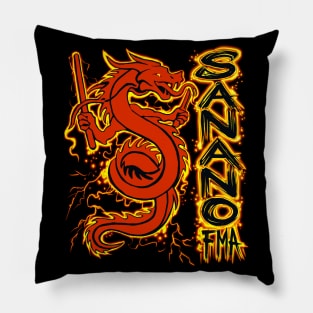 Sanano FMA Dragon Fire Red Pillow