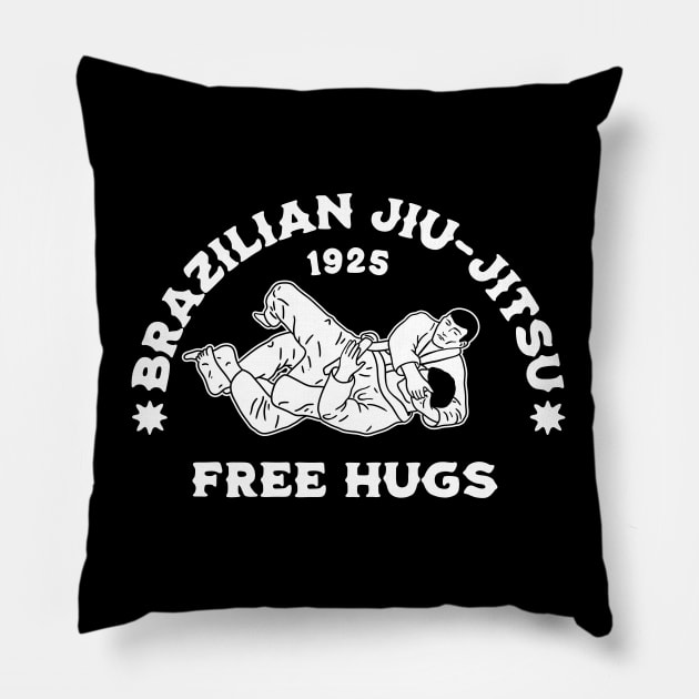 Brazilian Jiu Jitsu Funny BJJ Martial Art Grappling MMA Pillow by Trippycollage