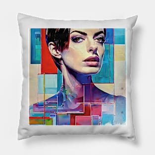 Anne and crossing lines Pillow