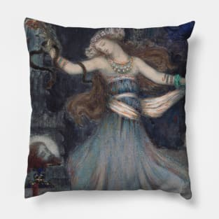 Salome Dancing Before the Head of St. John the Baptist by Gustave Moreau Pillow