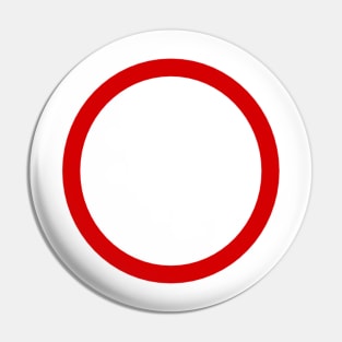 Big Red Circle Pin