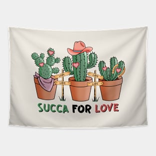 Succa For Love Western Valentines Day Tapestry