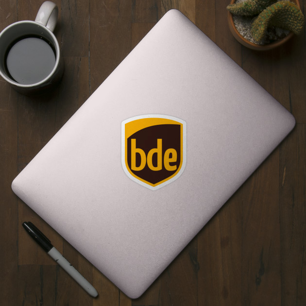 Bde Big Dick Energy Ups Logo Thank U Next Bde Aufkleber