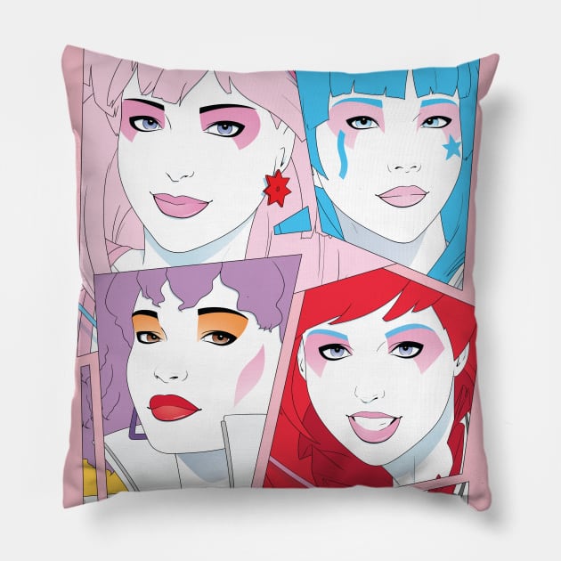 Glamour and Glitter, Fashion and Fame Pillow by corbinhunsaker