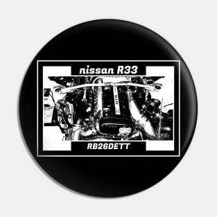 NISSAN SKYLINE GT-R R33 ENGINE (Black Version) Pin