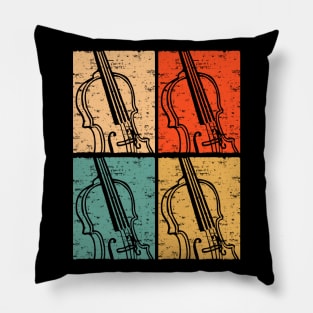 Vintage Violin Design Pillow