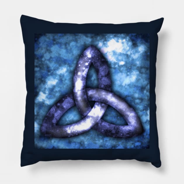 Purple Celtic Trinity Knot Pillow by Kcinnik