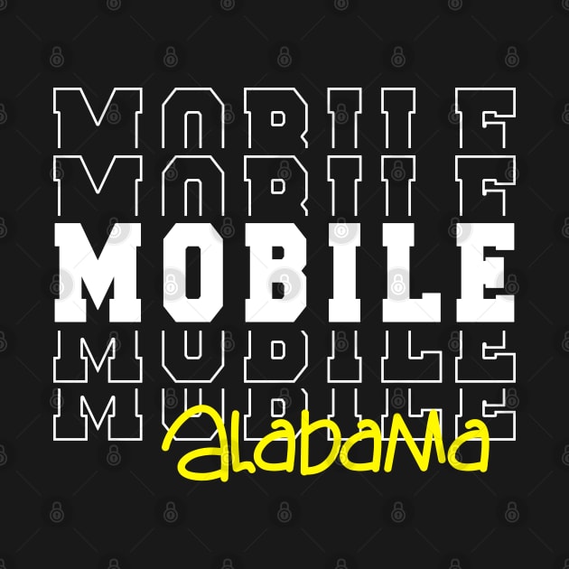 Mobile city Alabama Mobile AL by TeeLogic