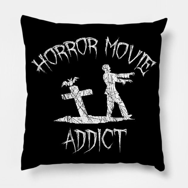 Horror Movie Addict Pillow by LunaMay