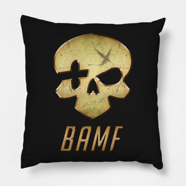 B.A.M.F Pillow by PluginTees