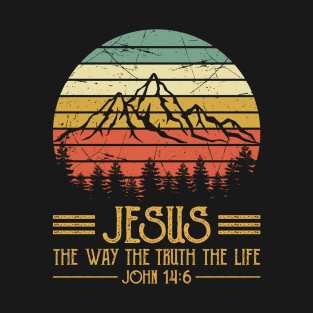 Vintage Christian Jesus The Way The Truth The Life T-Shirt