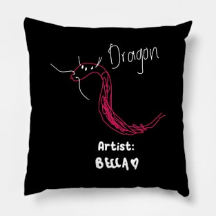 becky armstrong draws a dragon Pillow