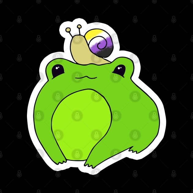 Nonbinary pride frog by Gumdrop