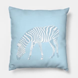 Blue zebra Pillow