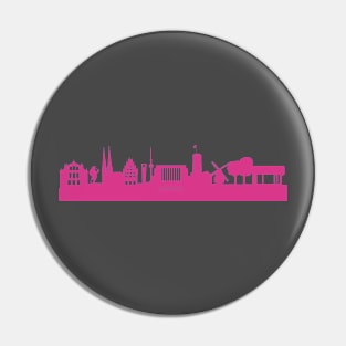 Bielefeld skyline pink Pin