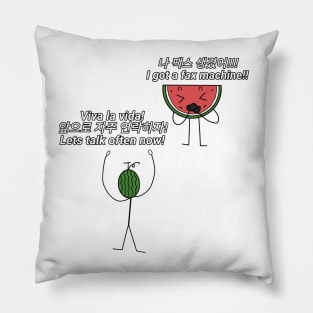 Twinkling Watermelon doodle kdrama Pillow