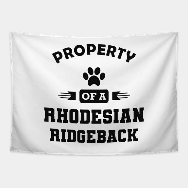 Rhodesian Ridgeback Dog - Property of a rhodesian ridgeback Tapestry by KC Happy Shop