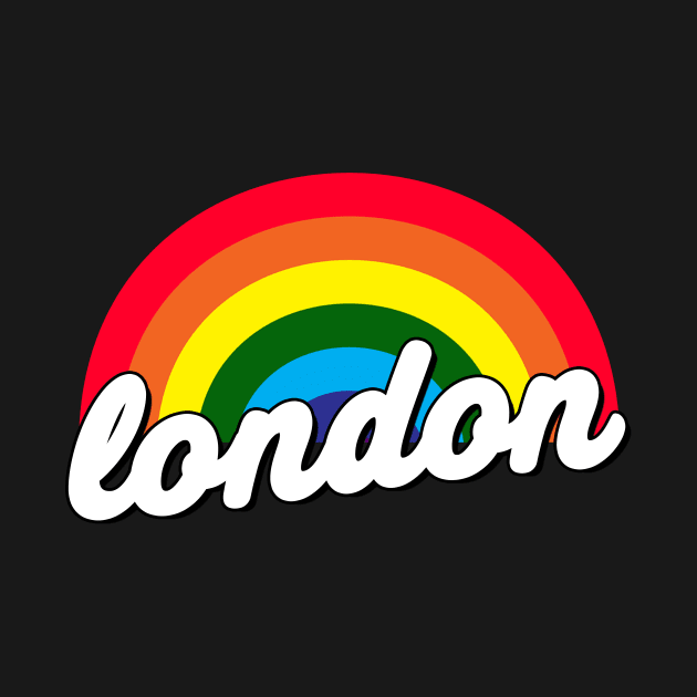 London LGBT Gay Pride Rainbow Flag by McNutt