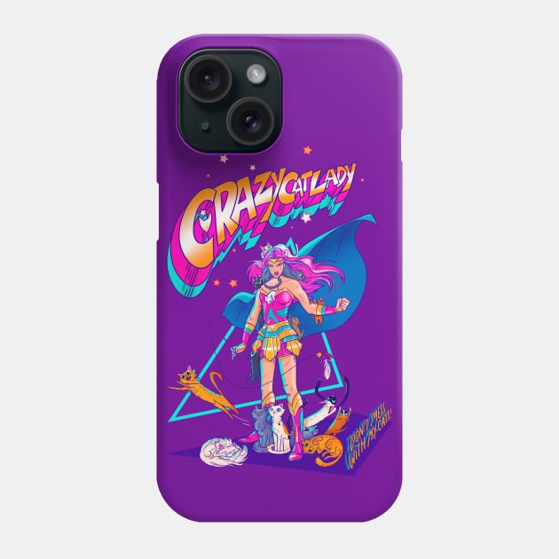 Crazy Cat Lady Phone Case by Lab7115