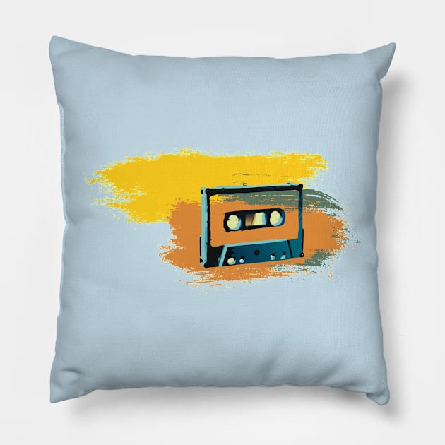 cassette Pillow by Kalle