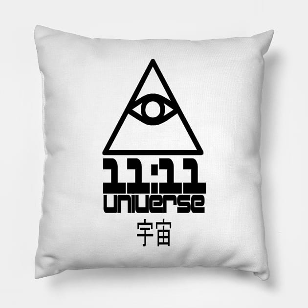 Synchronicity - 11:11 - Universe - Eye of Providence - All Seeing Eye Pillow by DazzlingApparel