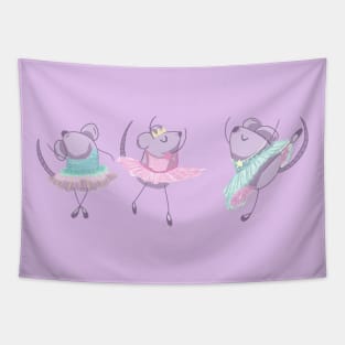 Ballerina Mice Tapestry