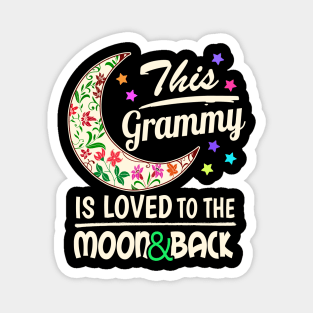 Grammy Gift Print Grandmother Loved Grammy Product Magnet