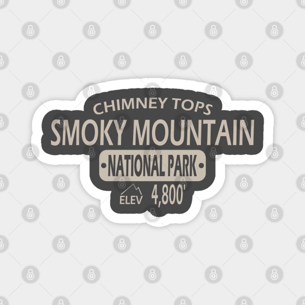 Chimney Tops Magnet by ilrokery