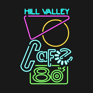 Back to the Future 2 - Hill Valley Cafe 80s Neon T-Shirt