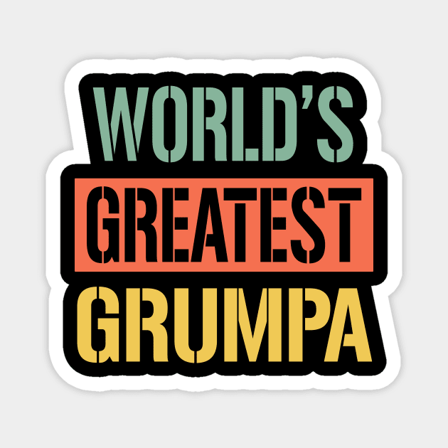 worlds greatest grumpa Magnet by Bagshaw Gravity