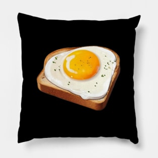 Egg Fried Coffee Sandwich Toast Bread Vintage Yummy Kawaii Japan Japanese Pillow