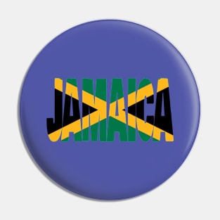 Jamaica flag stencil Pin