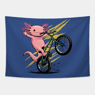 Axolotl on Wheels Tapestry