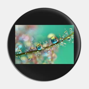 Smokey Rainbow Drops Pin