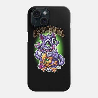 Heavy Meowtal (Grey cat) Phone Case