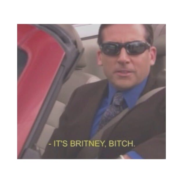 It's britney b*tch meme viral tiktok funny trendy sassy tapestry design by artsuhana