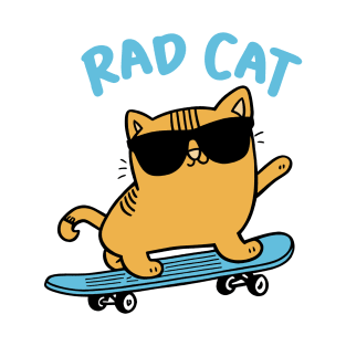 Rad Cat Skateboarding T-Shirt