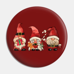 The Three Christmas Gnomes Pin