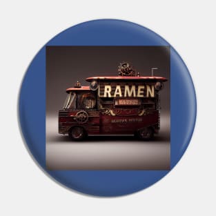 Steampunk Tokyo Ramen Food Truck Pin