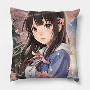 Enchanting Japanese Beauty VII Pillow