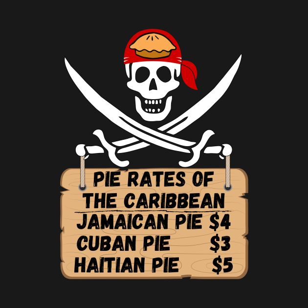 Pie Rates of the Caribbean Pirate Humor TShirt TeePublic