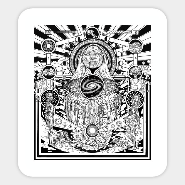 Cosmic Unity - Psychedelic - Sticker