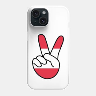 Austria Flag V Sign Phone Case