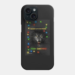 Naughty Christmas Werewolf Phone Case