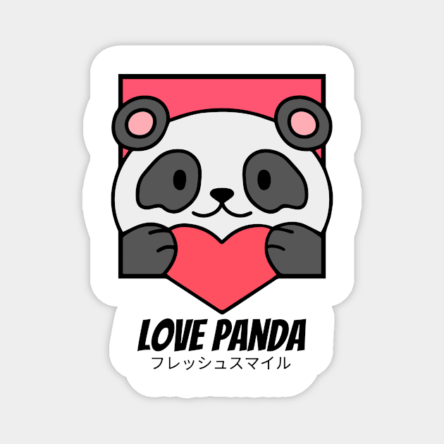 Love Panda Valentines Gift Idea Magnet by BradleyHeal