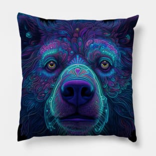 Blue Neon Pillow