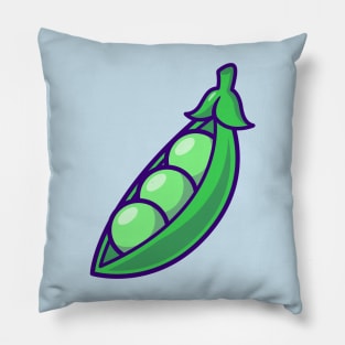 Peas Vegetable Cartoon Pillow